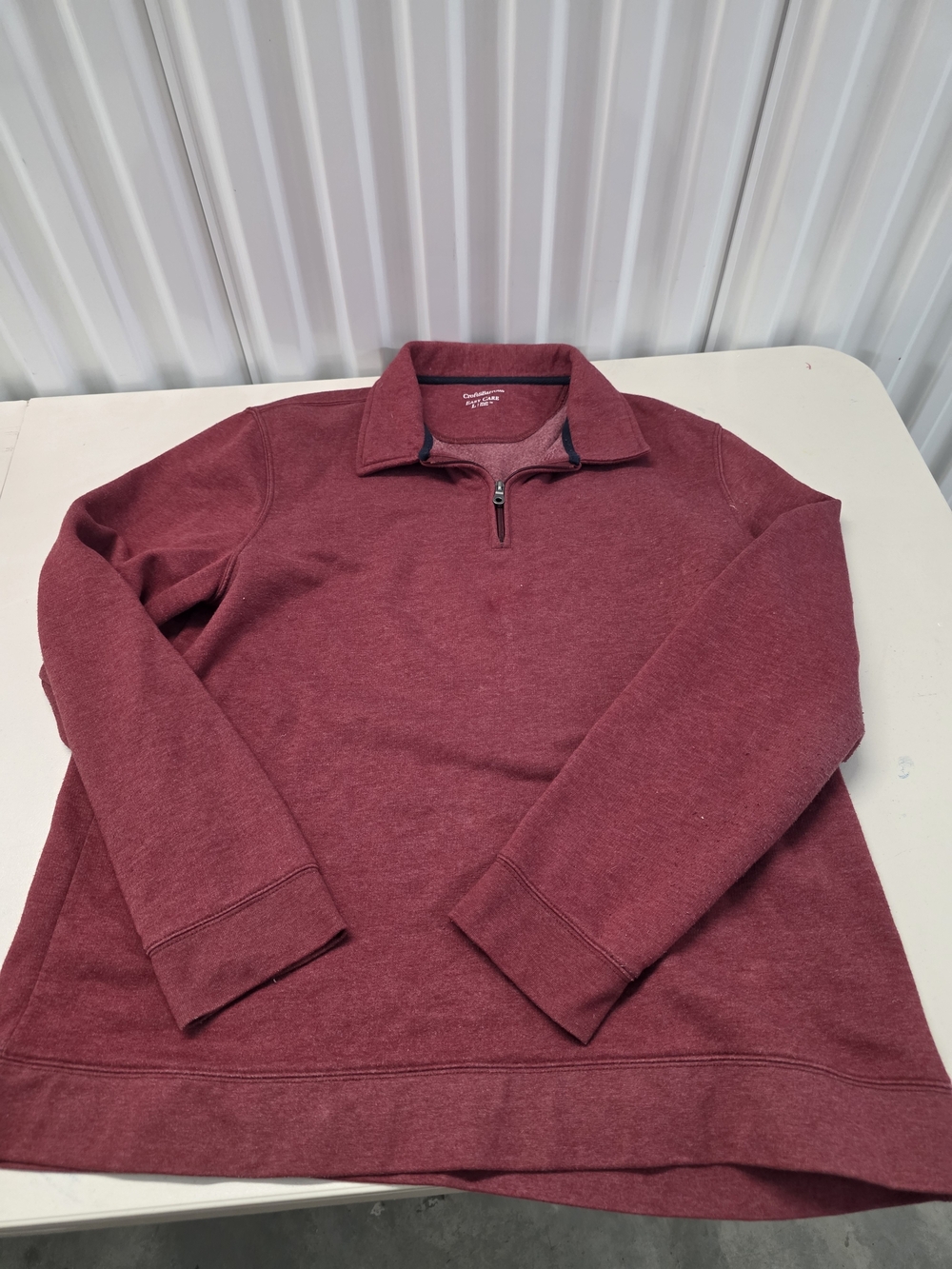 Croft & Barrow Quarter Zip Pullover Men's Size Large